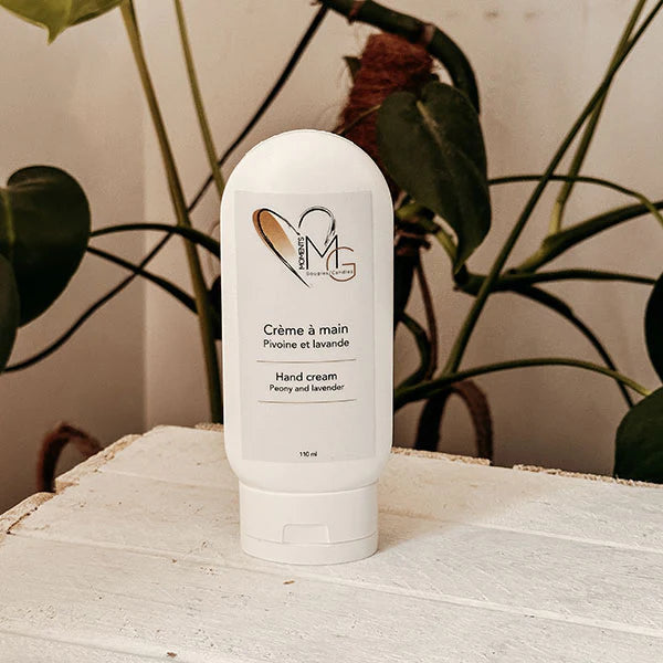 Crème à main - Pivoine et Lavande - Signé  P'tites Bougies Creation