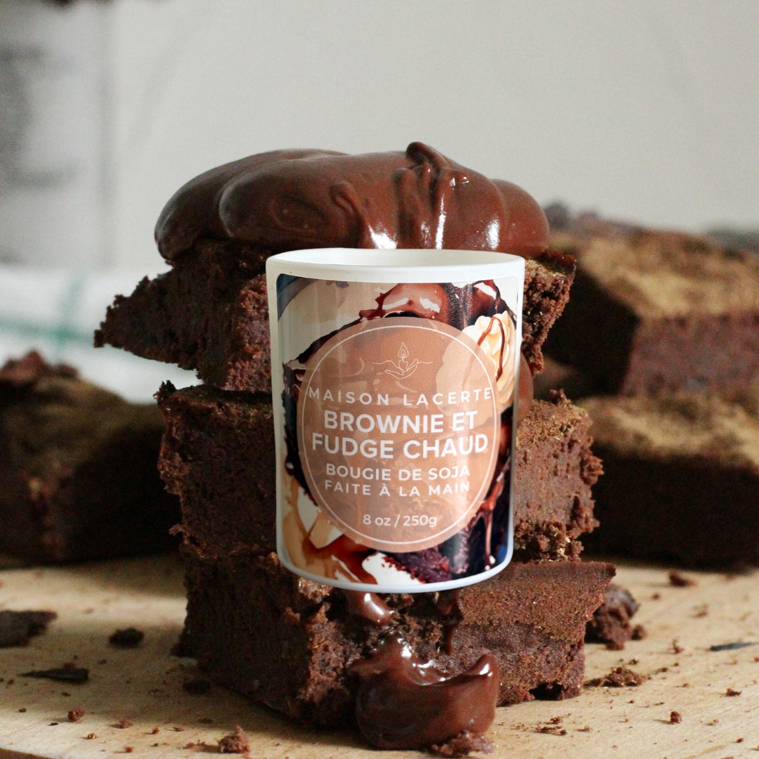 Bougie Brownie et fudge chaud - Maison Lacerte
