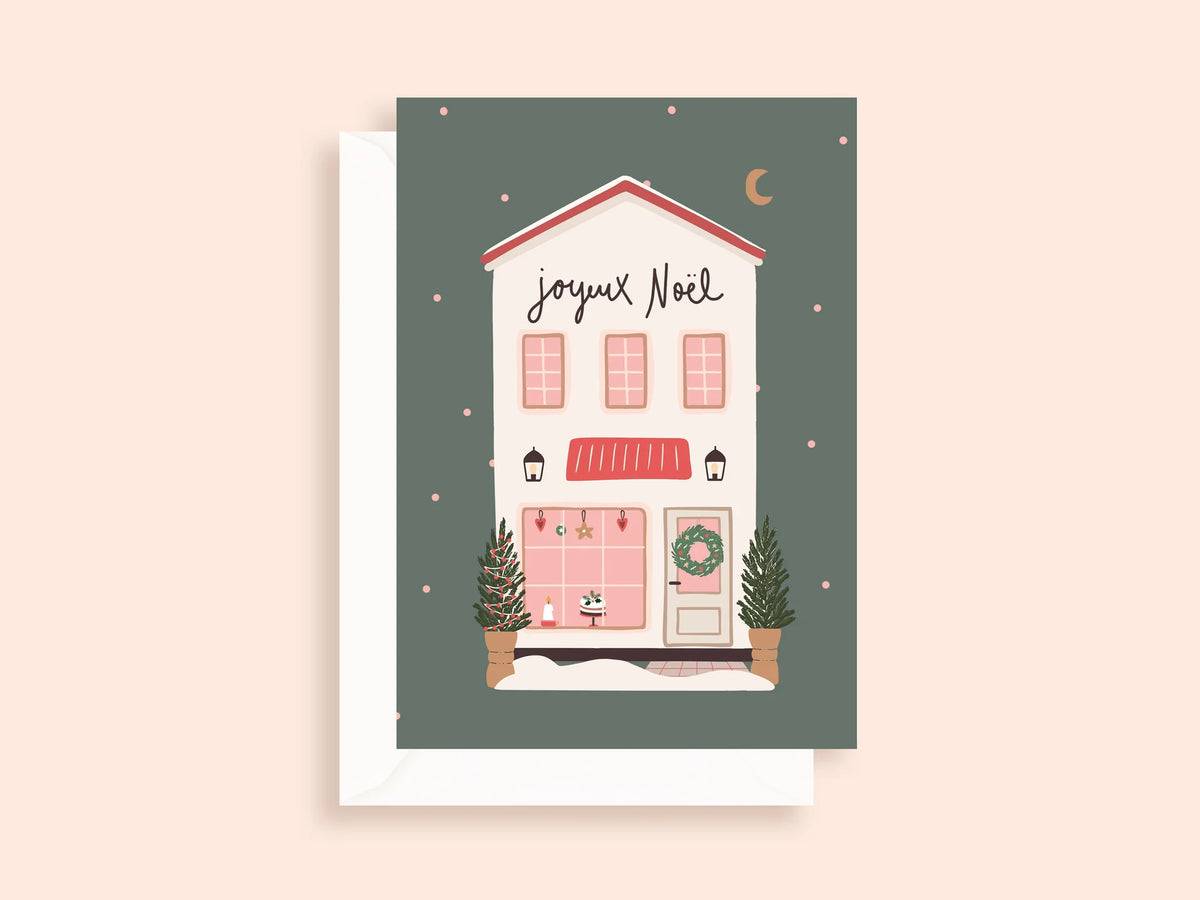 Carte de Noël pliée - format 5x7" - MOMY