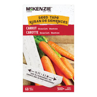 Seed Tape - Carrot Scarlet Nantes - McKenzie