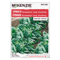 Semence - Épinard bloomsdale long standing - Mckenzie
