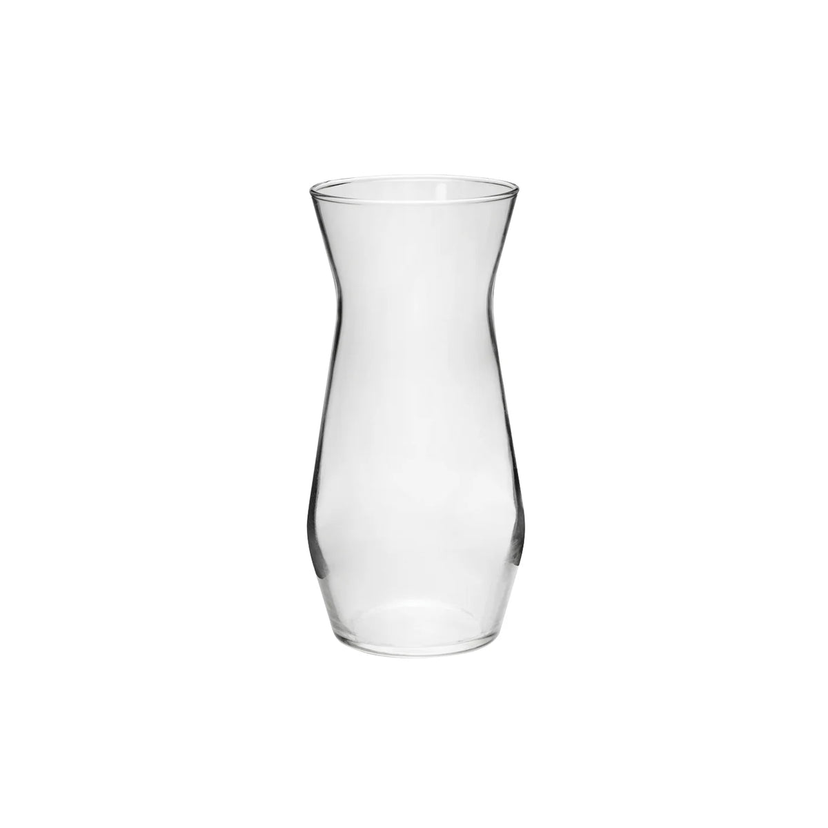 Vase Paragon en verre transparent de 23,5 cm de haut (11,4 cm de large)