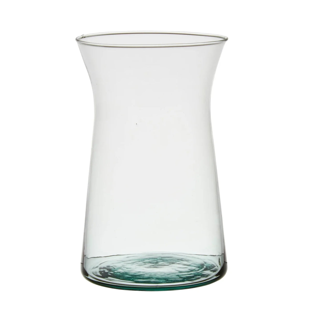 VASE EN VERRE, LISBONNE CLAIR RECYCLÉ 4,7"DX7,7"H (4,7"OP) - N3050CLR