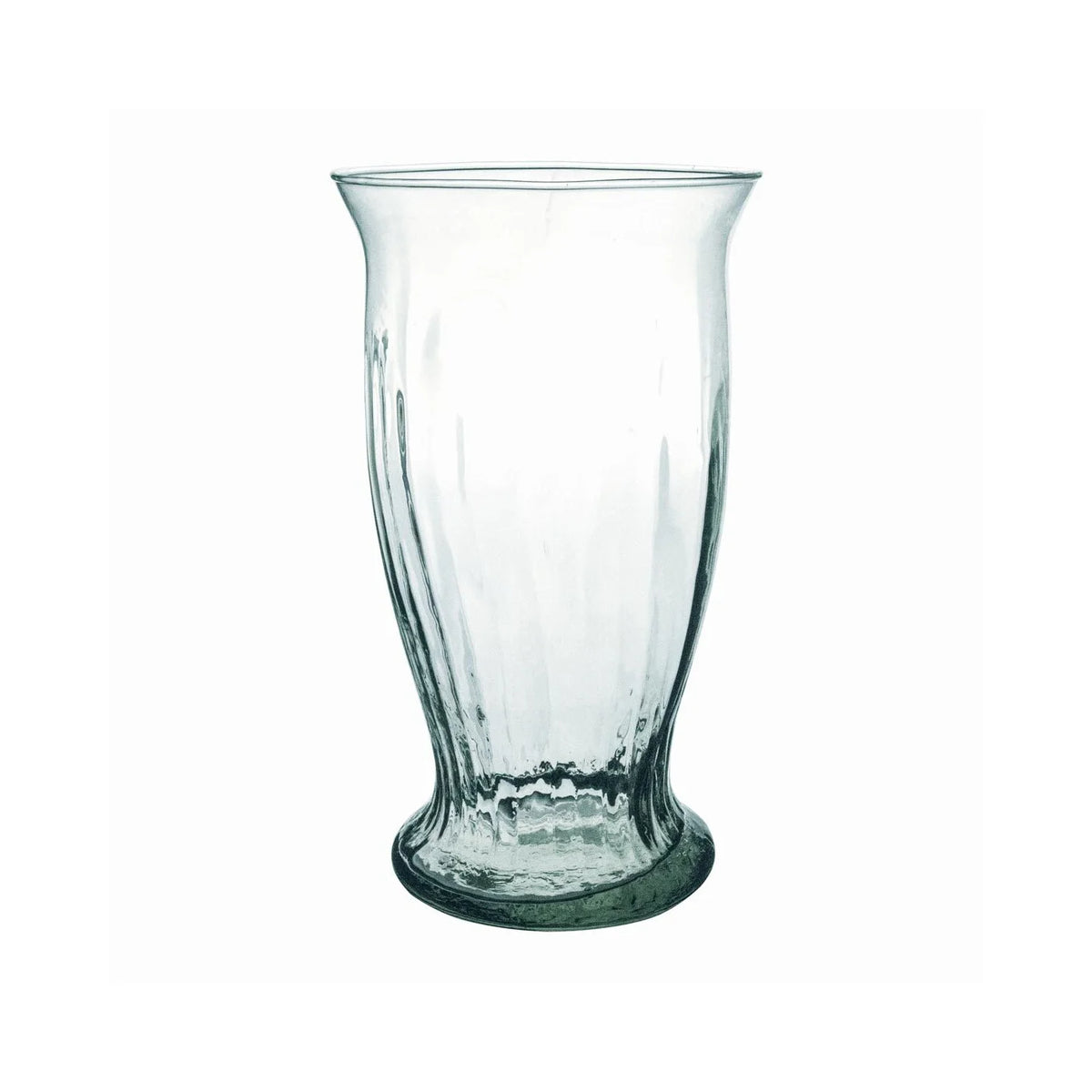 Vase en verre transparent Alessandra de 29 cm (16,5 cm de haut et 14 cm de haut)