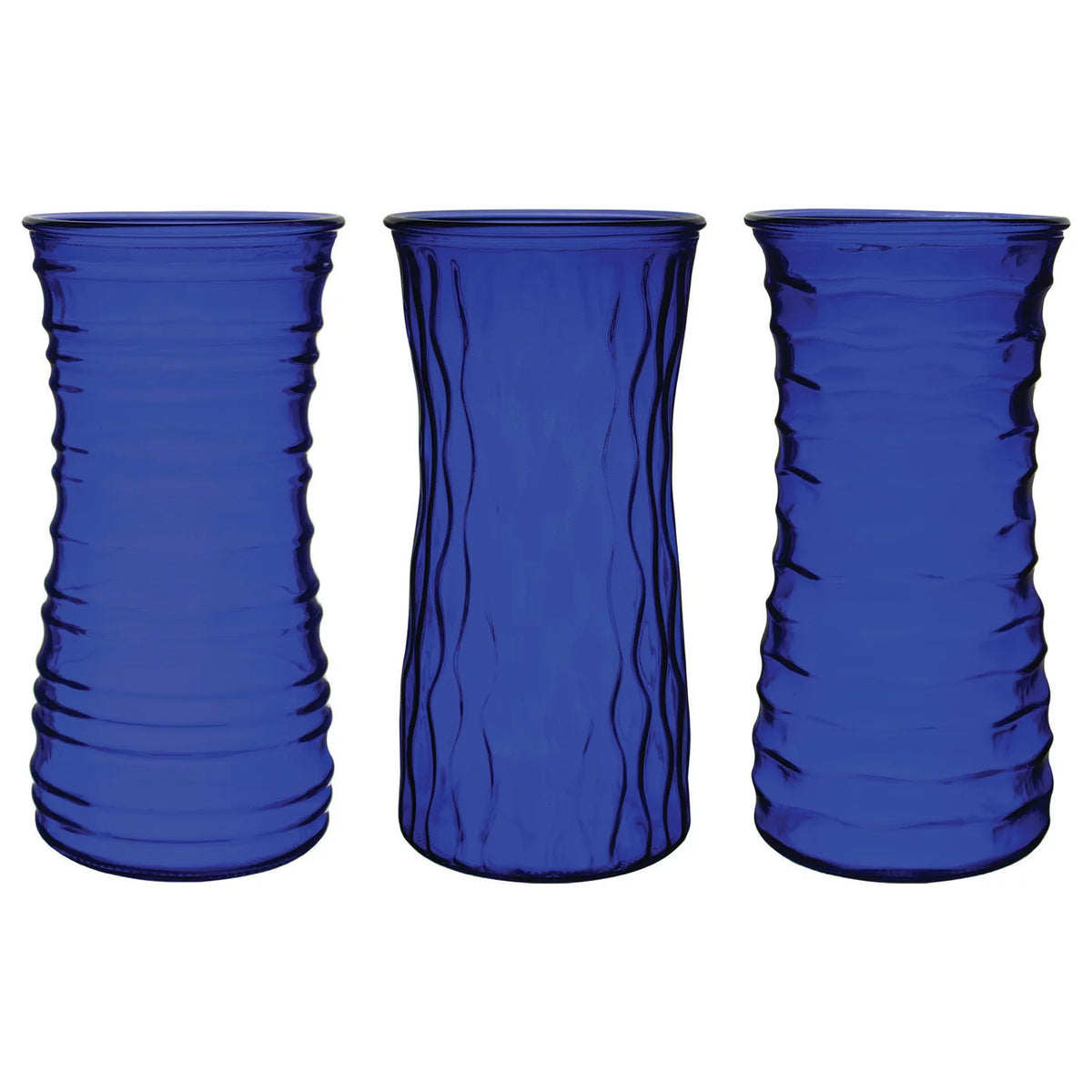 Vase en verre rose cobalt de 8,5 po (3 5/8 po de haut)