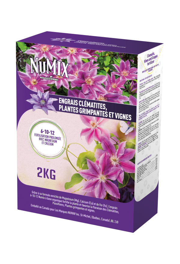 Engrais pour clématites, plantes grimpantes et vignes 6-10-12 - Numix