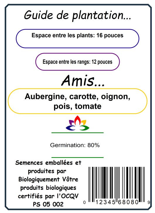 Sachet de semences - Piment Anaheim BIO - Biologiquement Vôtre