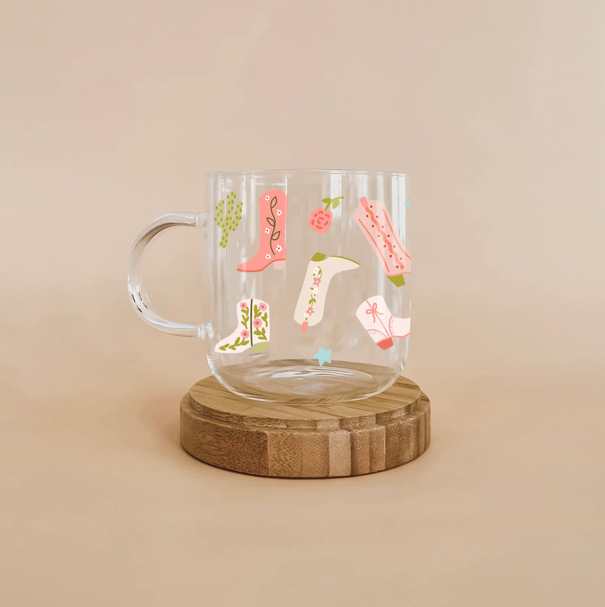 Tasse en verre - cowgirl - MOMY