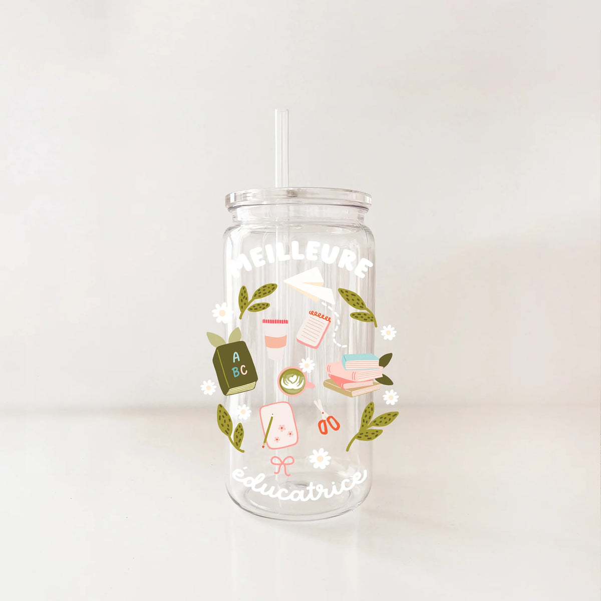 Verre en plastique - Meilleure éducatrice - ABC - MOMY