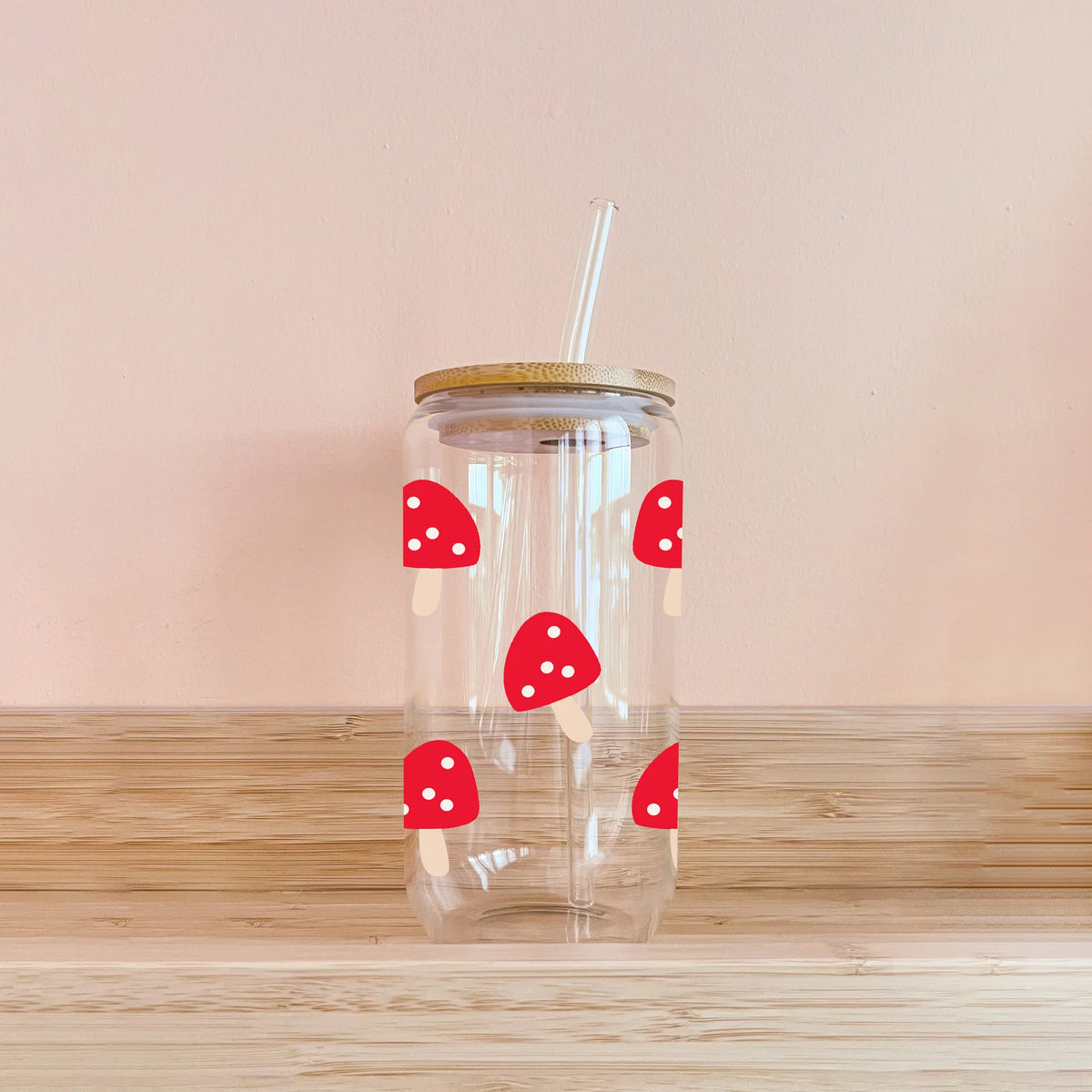 Verre boho - champignons - MOMY