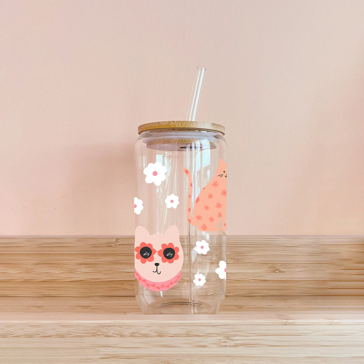 Verre boho - chats - MOMY
