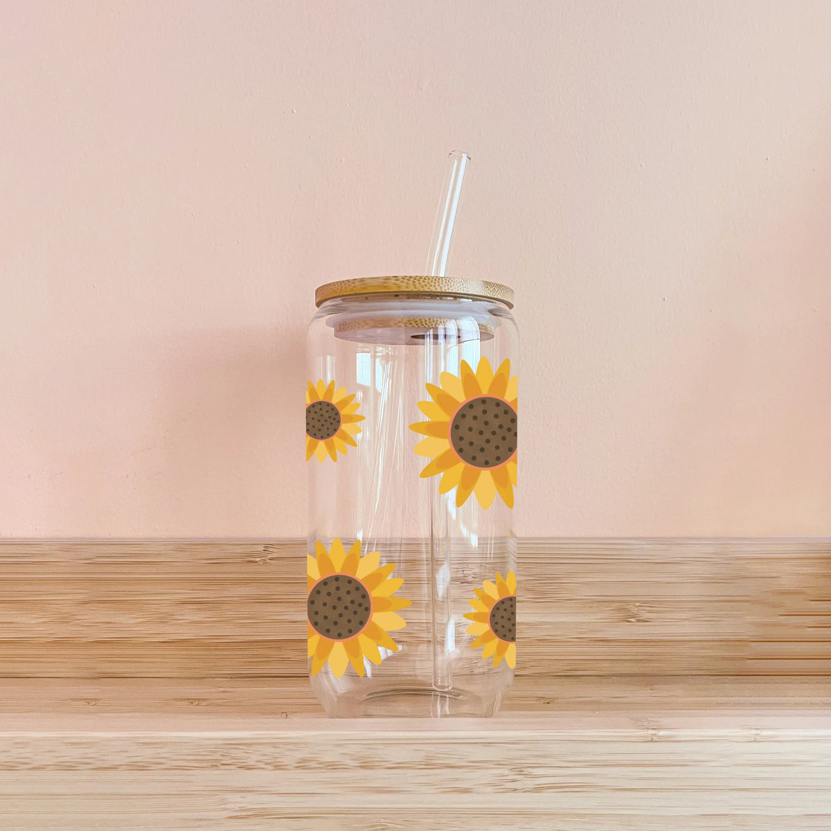 Boho glass - sunflowers - MOMY