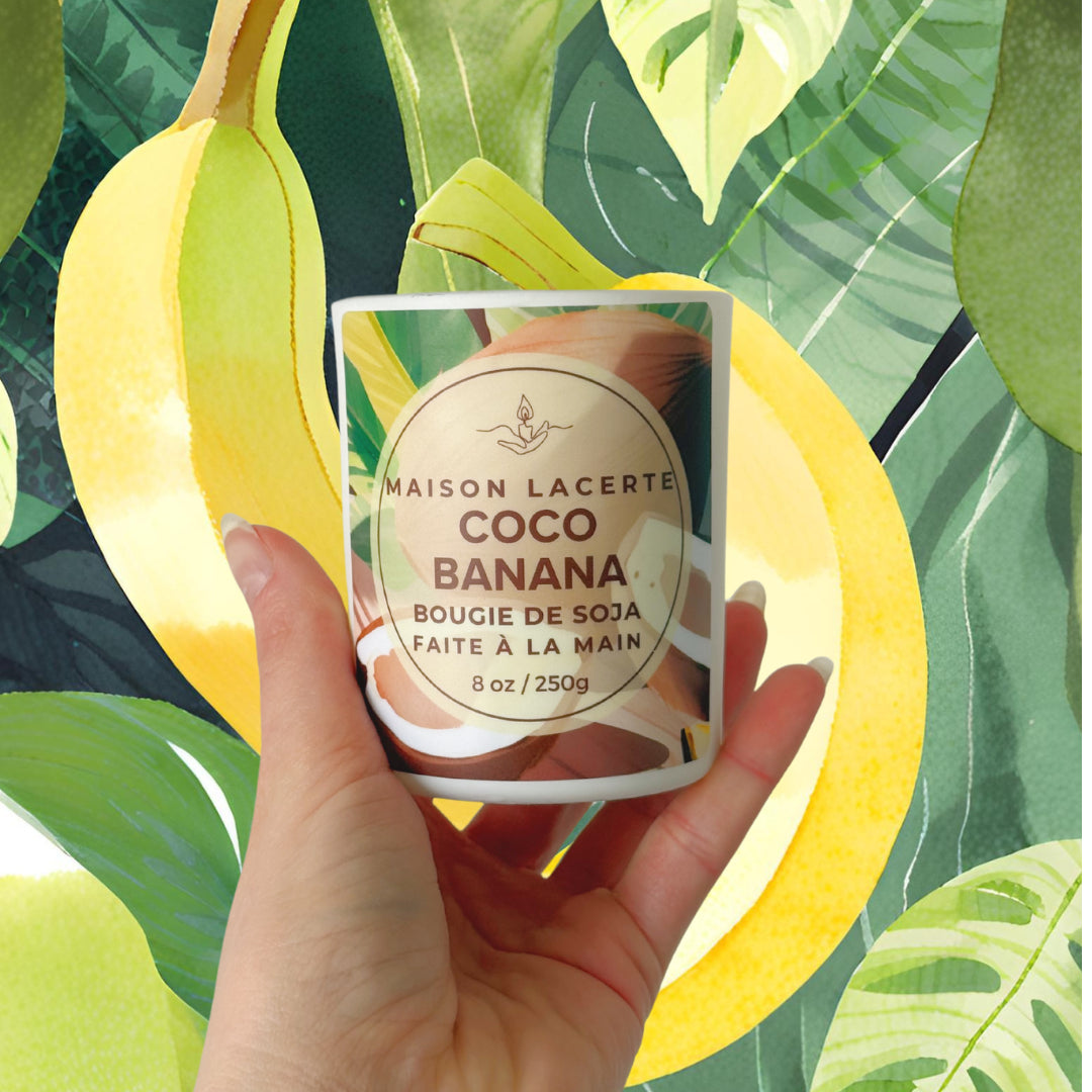 Bougie Coco Banana - Maison Lacerte