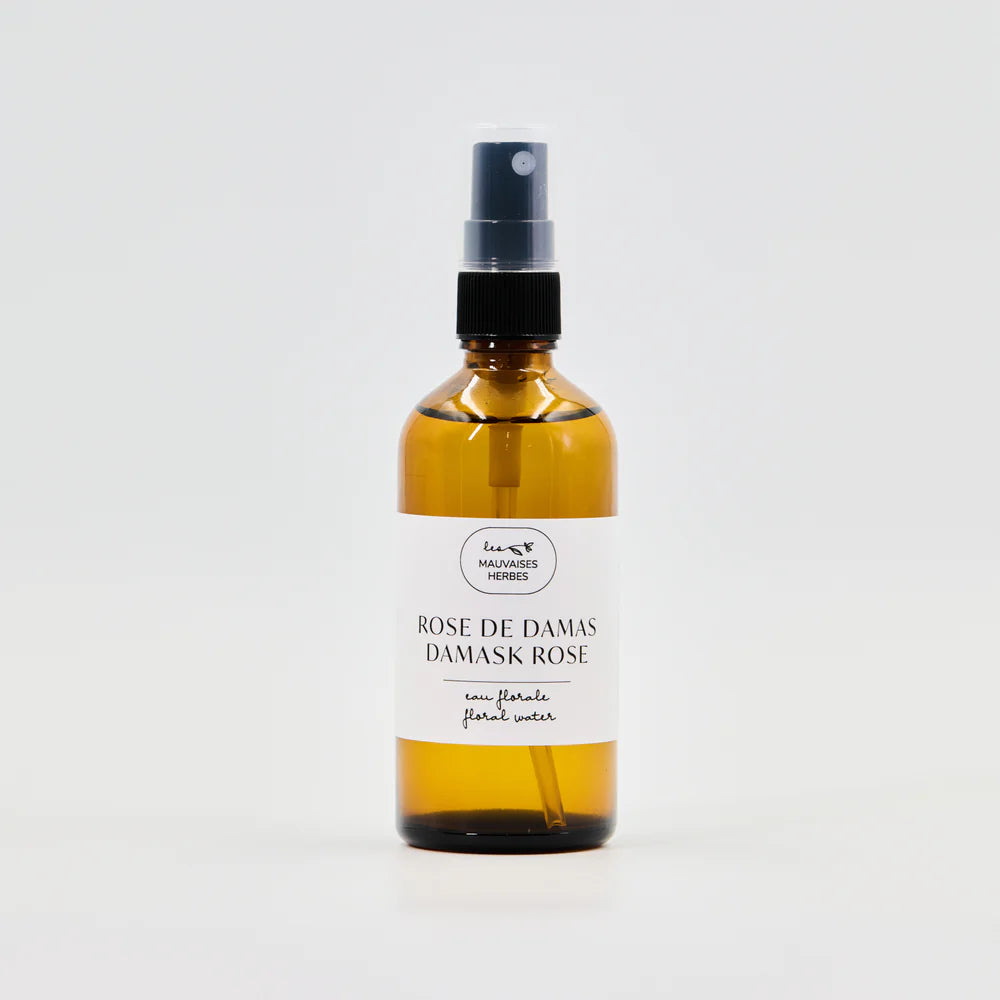 Hydrolat de rose de damas bio - les mauvaises herbes
