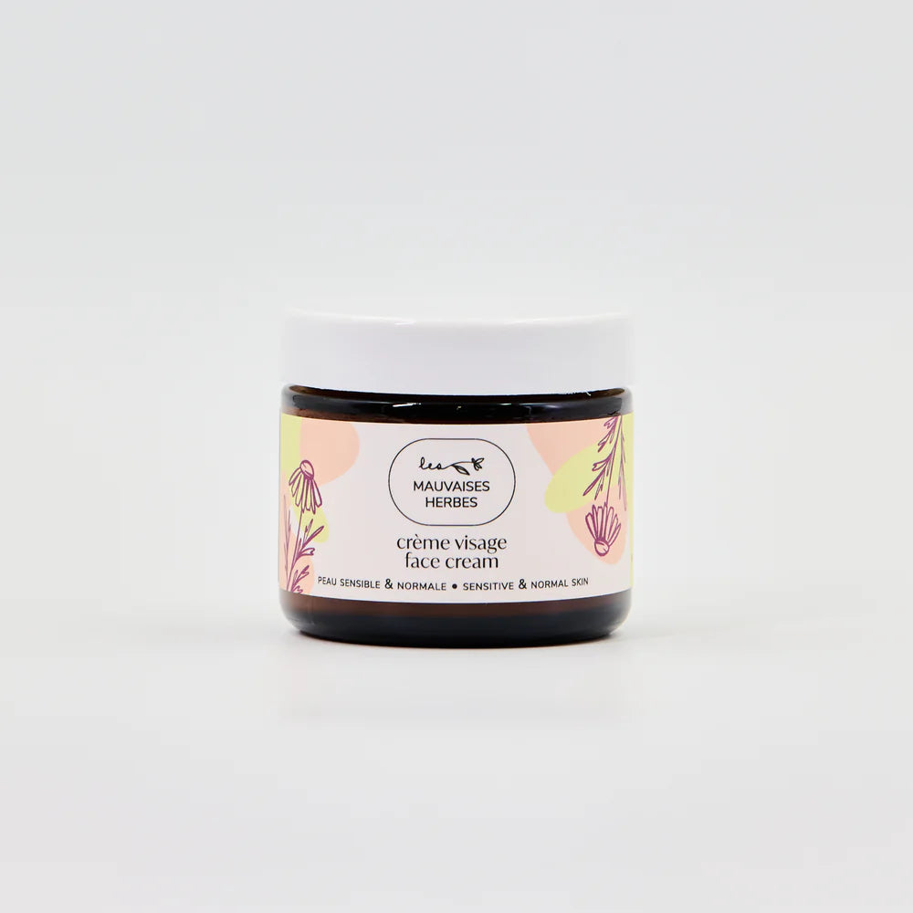 crème visage Camomille | peau sensible et normale -  les mauvaises herbes