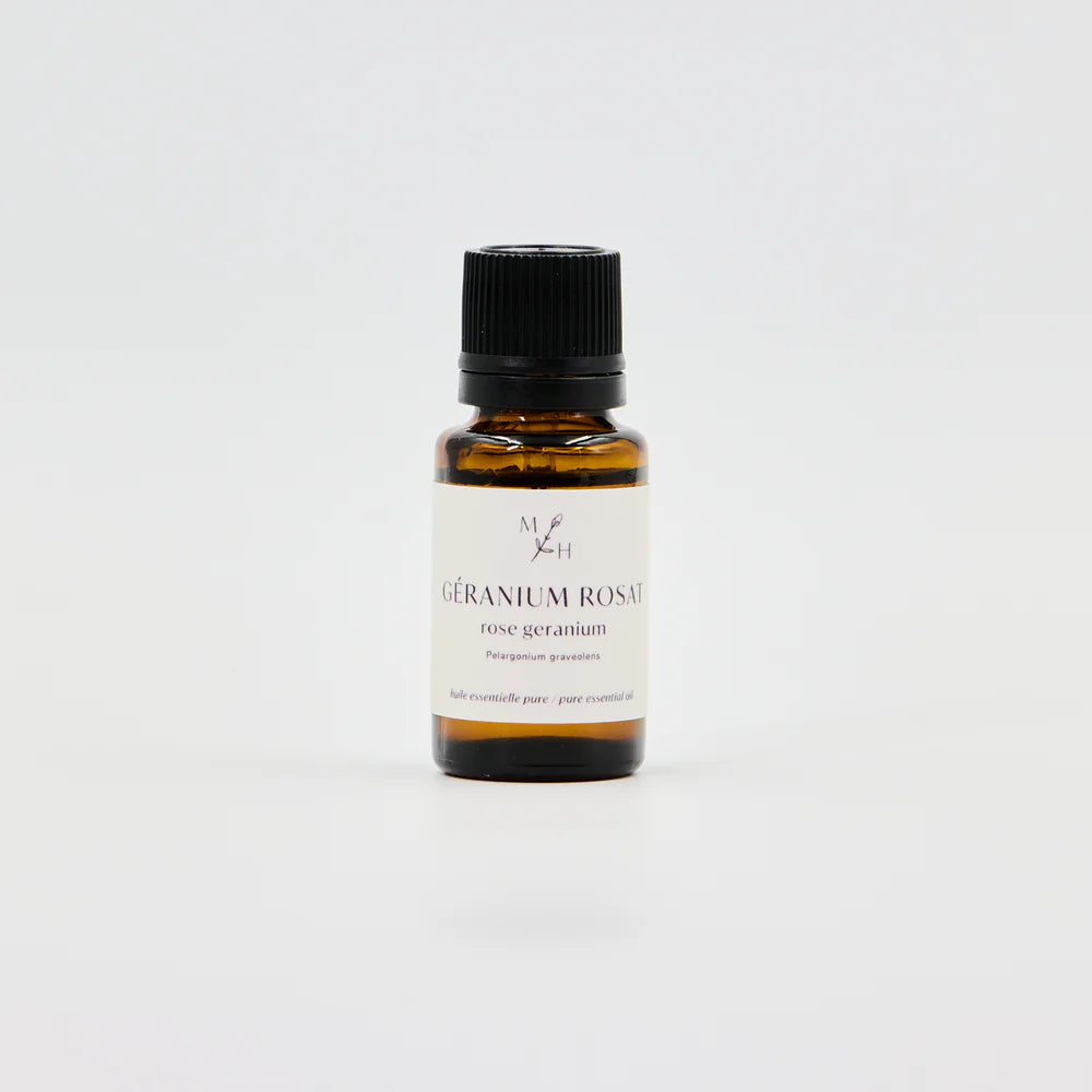 Huile essentielle pure - Géranium rosat - les mauvaises herbes