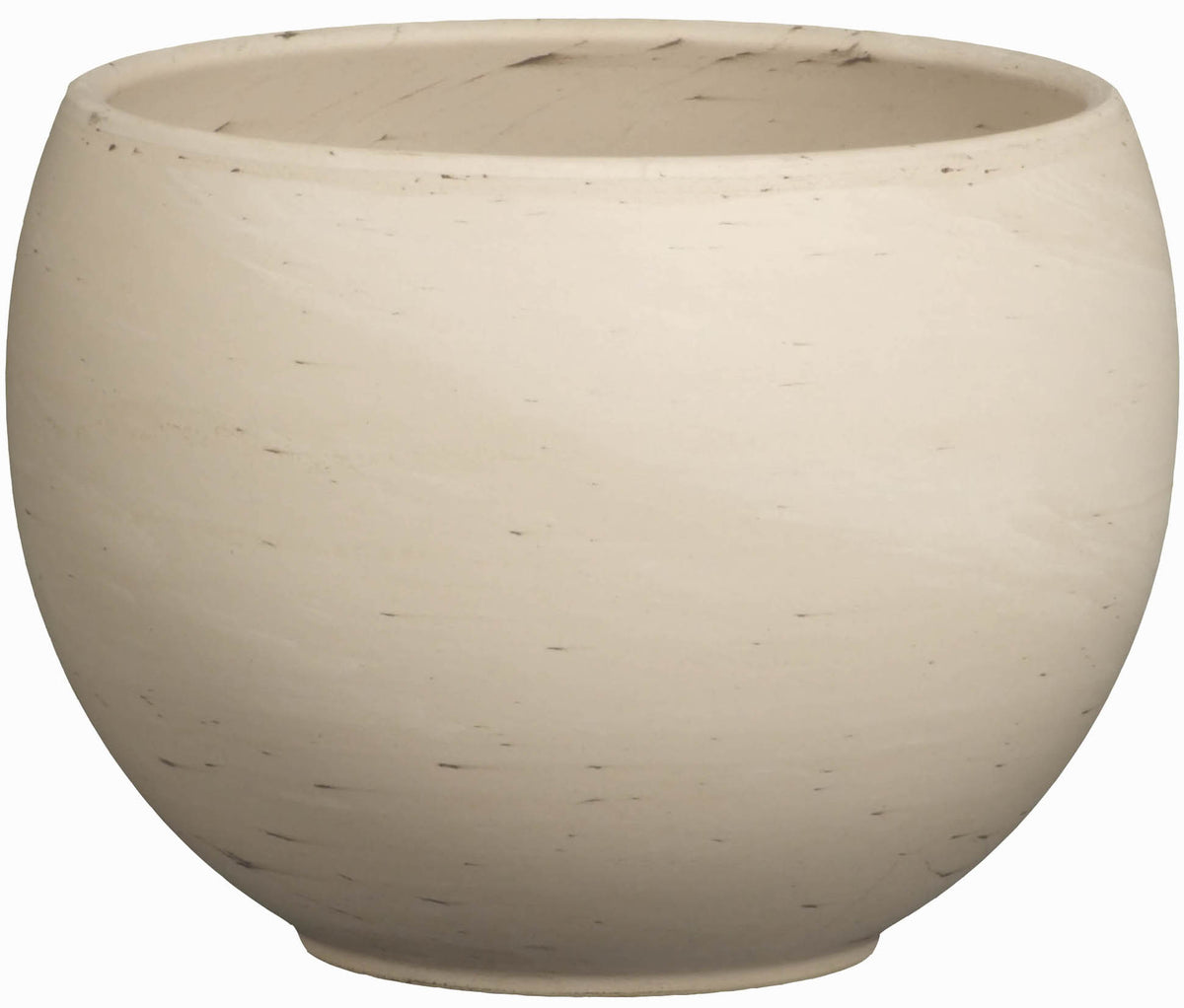 Pot Clay Luna Bowl 12cm/5" White Terracotta