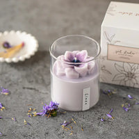 Chandelle - Bougies de soja florales à l'anémone | Lin - ZOETSTUDIO