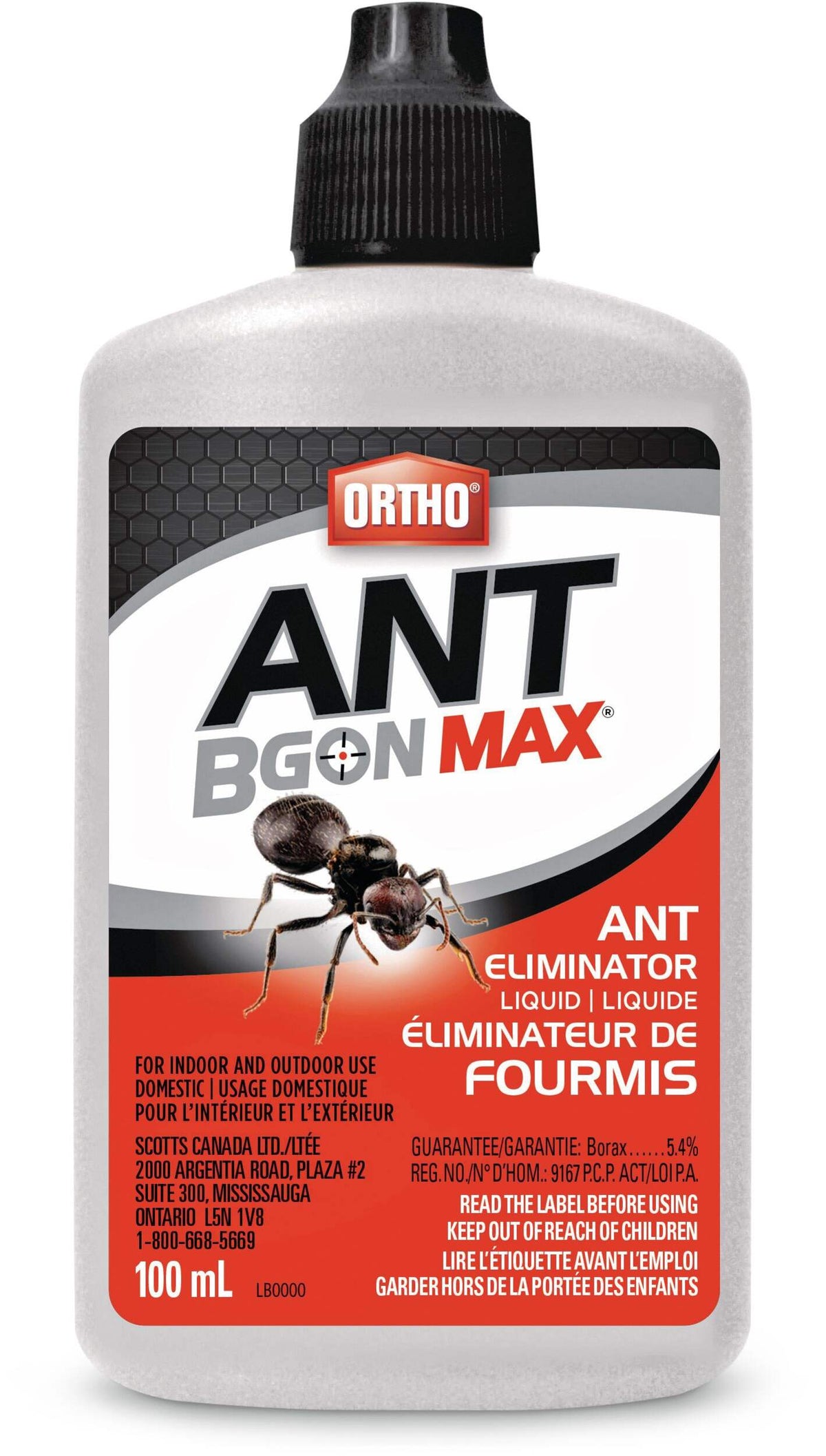 Insecticide liquide à fourmis Ortho Ant B Gon MAX, 100 ml