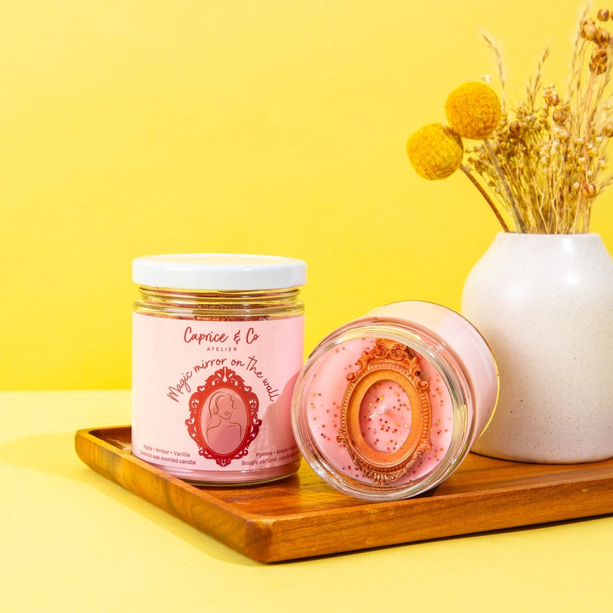 Bougie Magic Mirror - Pomme + Ambre + Vanille - Caprice & CO