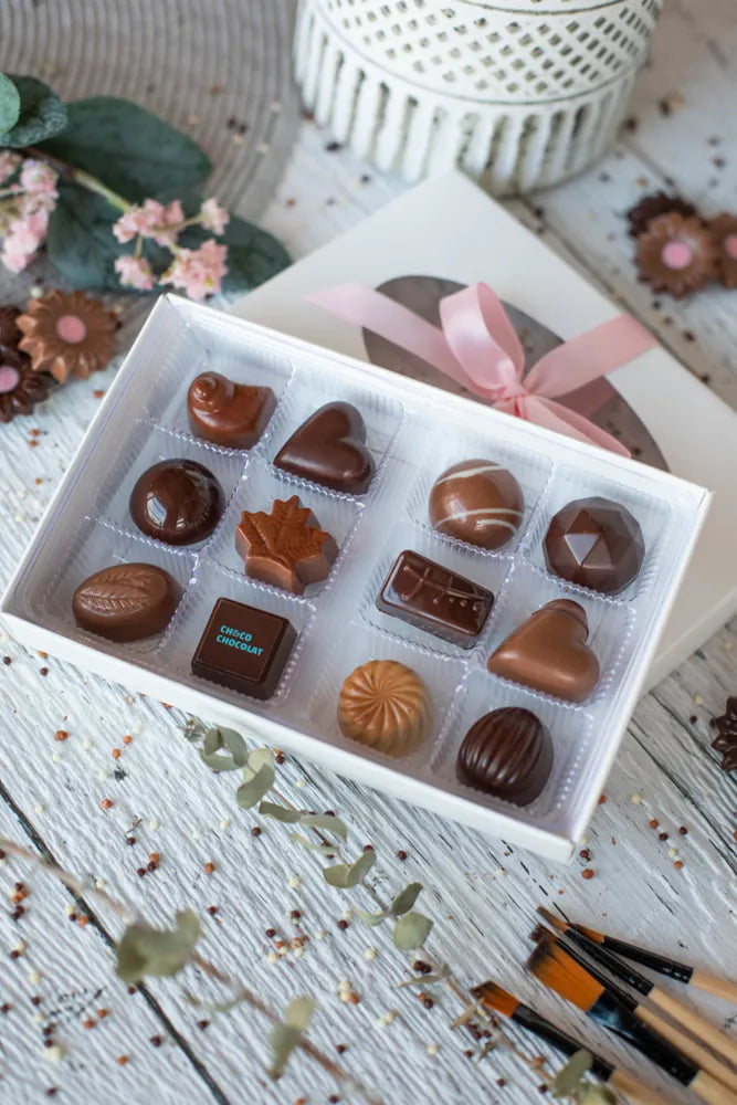 chocolats fins en boite - chocolatrie co