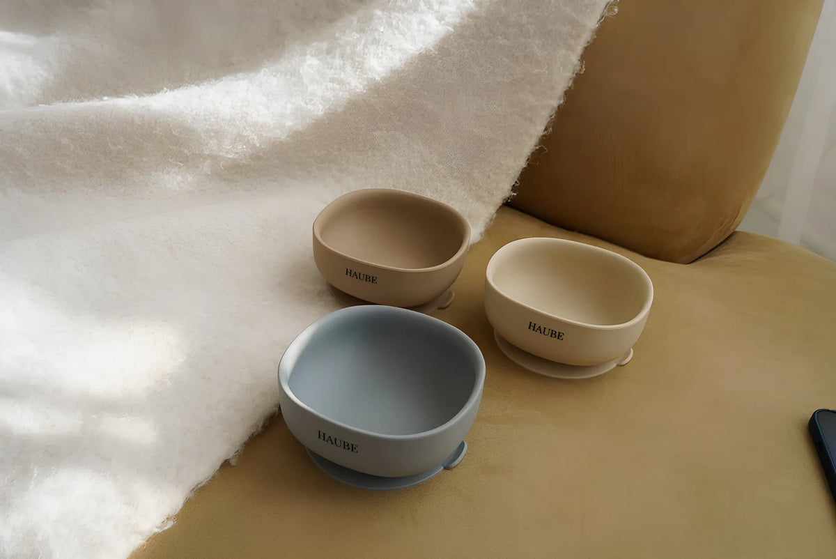 Bol ventouse en silicone Crème - Haube
