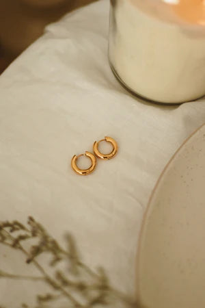 boucles d'oreilles - Bold Hoops - 18mm - Vermeil - SOHA & CO