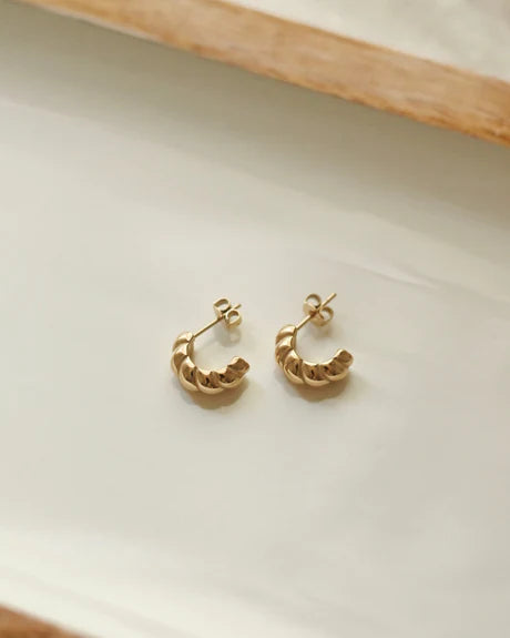 Boucles d'oreilles - Elsa - Plaqué Or -  SOHA & CO