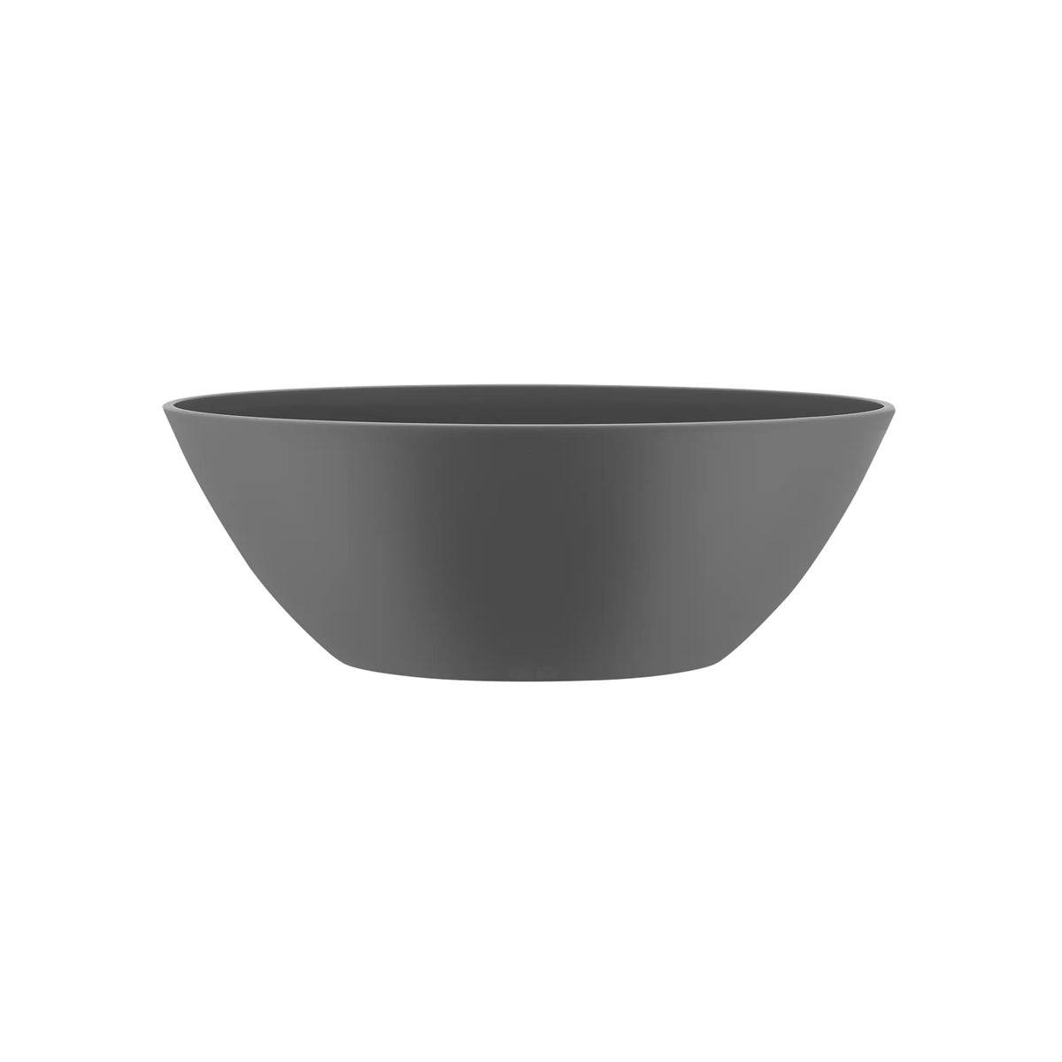 Pot Elho Brussels Ovale 20 - Pot De Fleurs pour Intérieur - Ø 20.2 x H 10.5 cm - Noir/Anthracite