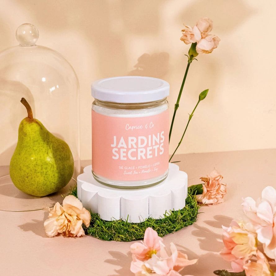 Bougie - Jardins Secrets - Thé Sucré + Pomelo + Lierre - Caprice & CO