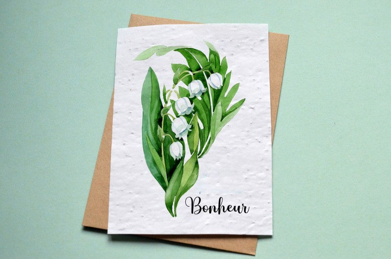 Carte à pousser - Muguet porte bonheur