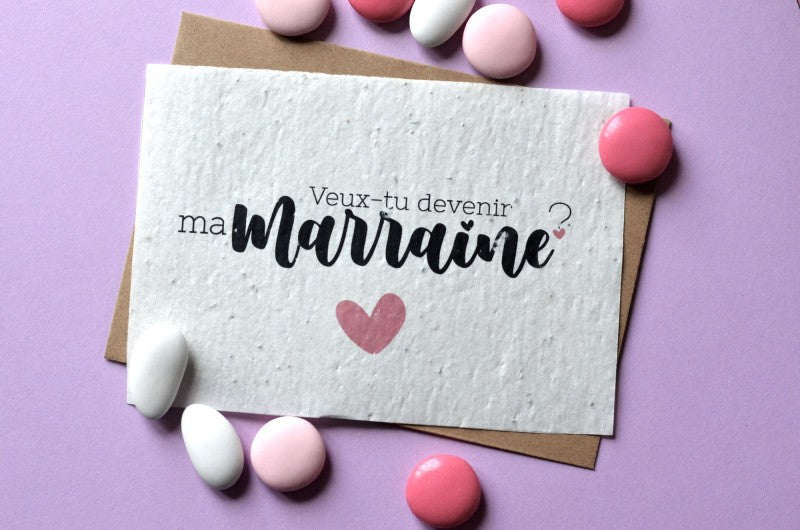 Carte Veux Tu Etre Ma Marraine