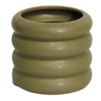 Cache pot bubble vert -  5.1"DX4.3"H CE05-366