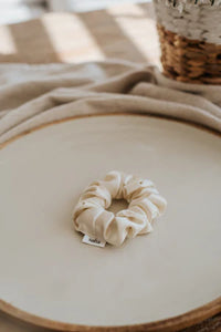 Chouchou en soie - Crème - Soha&Co