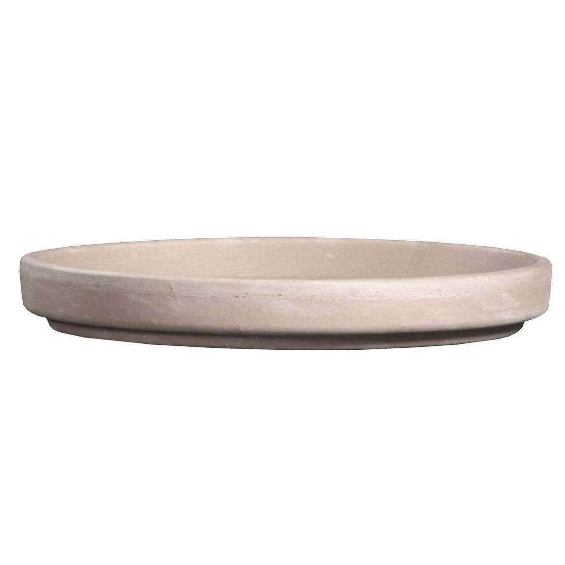 Soucoupe en terre cuite blanche de 18 cm / 7 pouces
