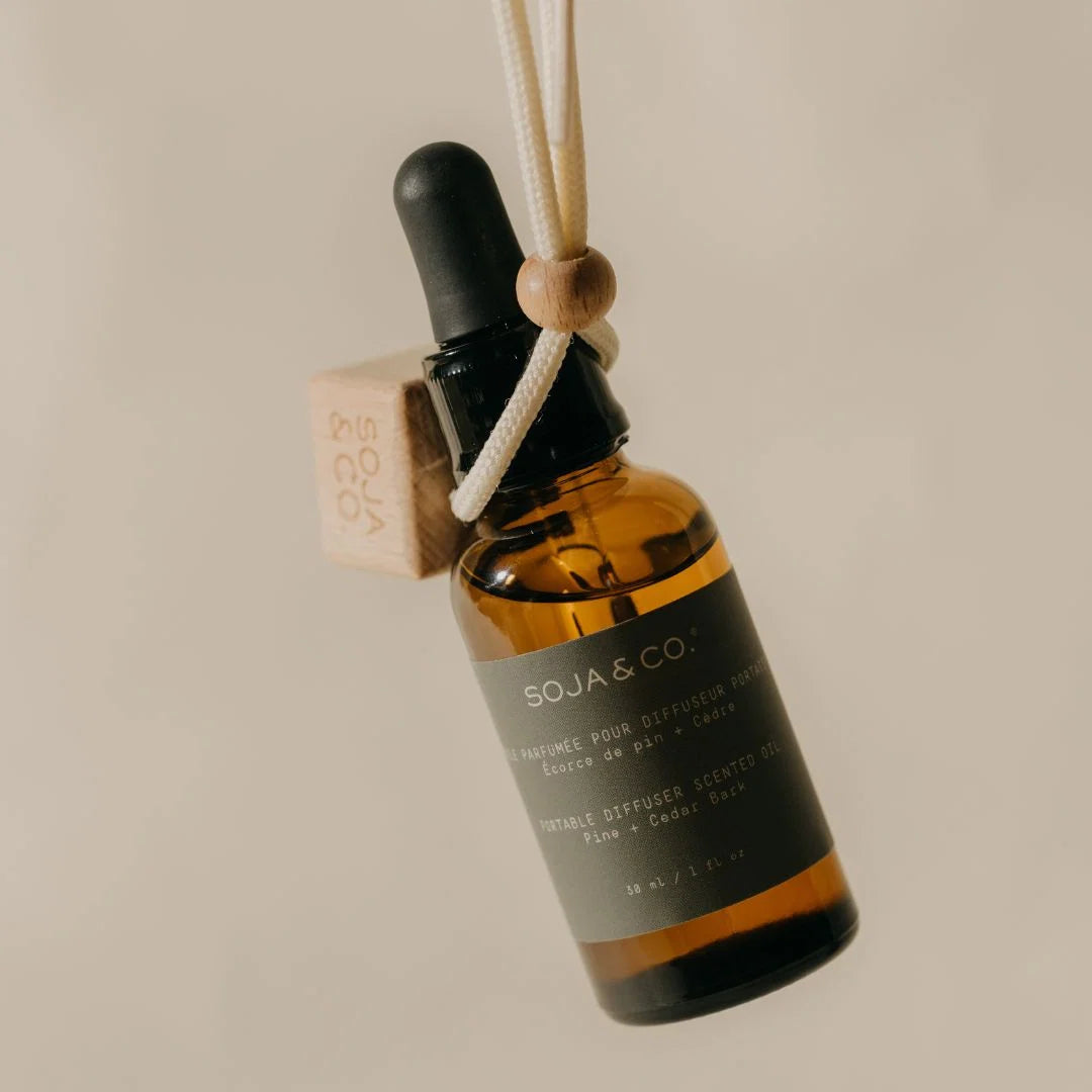 Kit de démarrage — Diffuseur portable | Pin + Écorce de cèdre - SOJA&CO