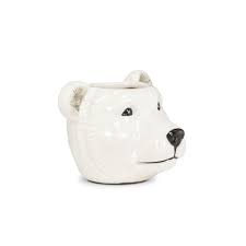 Cache-pot moyen ours polaire – 3,5 po H - 7-NANUK-MD