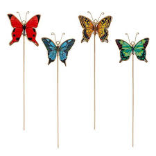 Tuteur décoratif papillon assorti (4 modèles) – 13 po H - 37-IMPRINT-STK-02