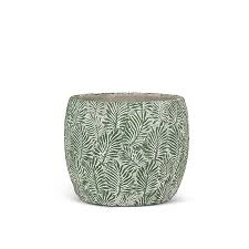 Petit cache-pot feuille verte – 5 po D - 27-FERN-116-SM