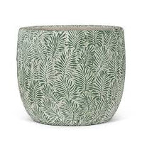 Grand cache-pot feuille verte – 8 po D - 27-FERN-116-LG