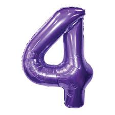 Ballon violet numéro 4 de 34 po - Code de produit : FN40204