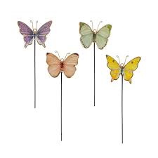 Tuteur décoratif papillon assorti (4 modèles) – 10 po H - 37-IMPRINT-STK-01