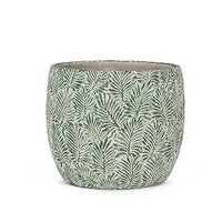 Cache-pot moyen feuille verte – 7 po D - 27-FERN-116-MD