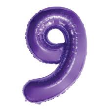 Ballon violet numéro 9 de 34 po - Code de produit : FN40209