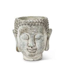 Cache-pot - Petite jardinière tête de Bouddha – 5,5 po H - 27-DHARMA-350-SM