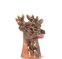 Petit vase décoratif tête de cerf – 4 po H - 27-WILDLIFE-1809