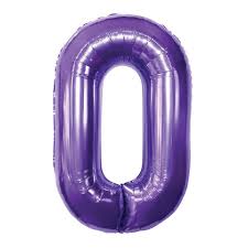 Ballon violet numéro 0 de 34 po - Code de produit : FN40200