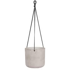 Grand pot suspendu gris – 7 po - 65-QUARRY-0407-LG
