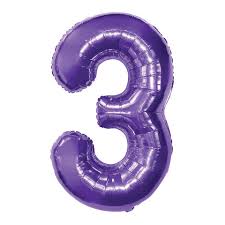 Ballon violet numéro 3 de 34 po - Code de produit : FN40203