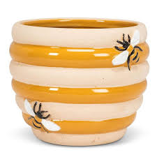Cache-pot - Jardinière ruche moyenne – 4 po H - 27-BEEHIVE-MD